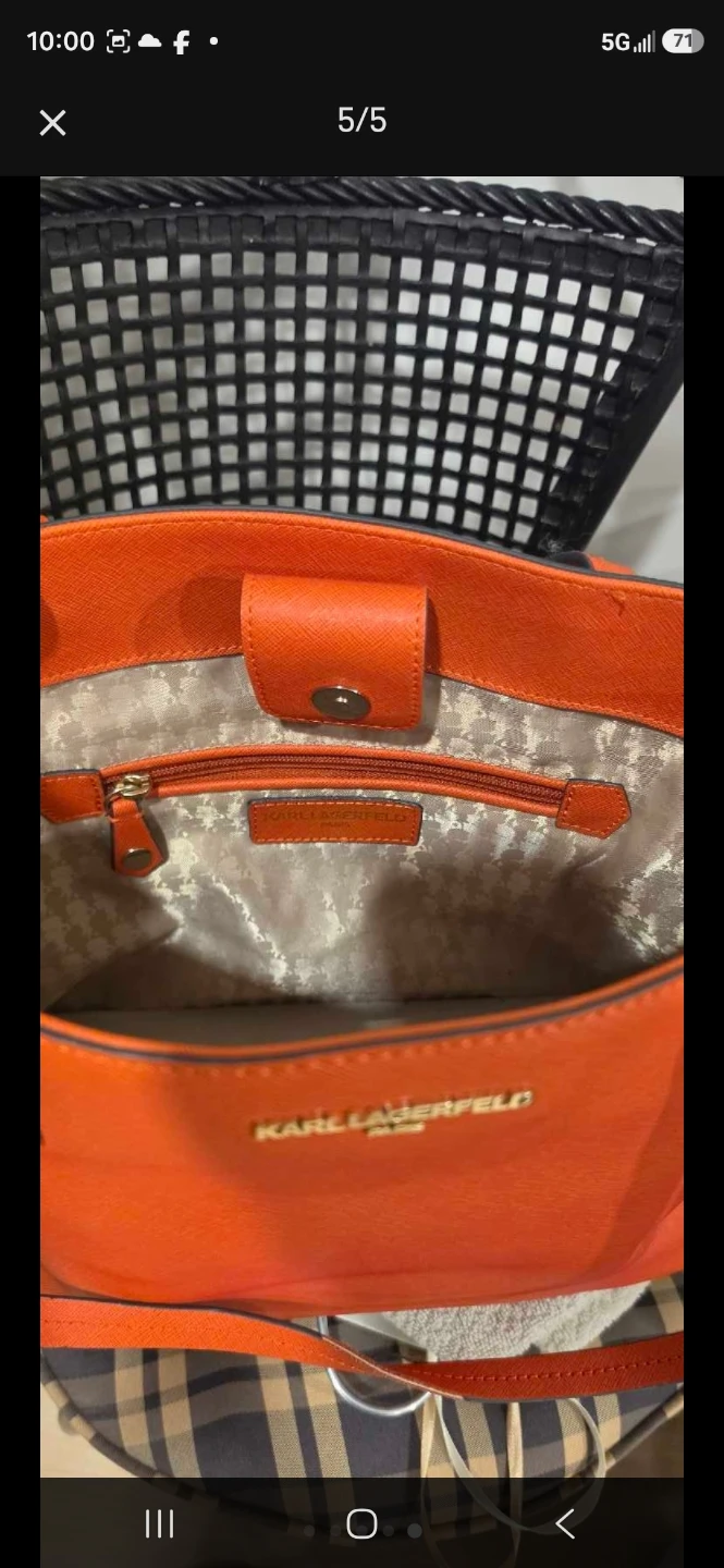 Tote/sachel like new used once by Karl Lakerfield - photo 5