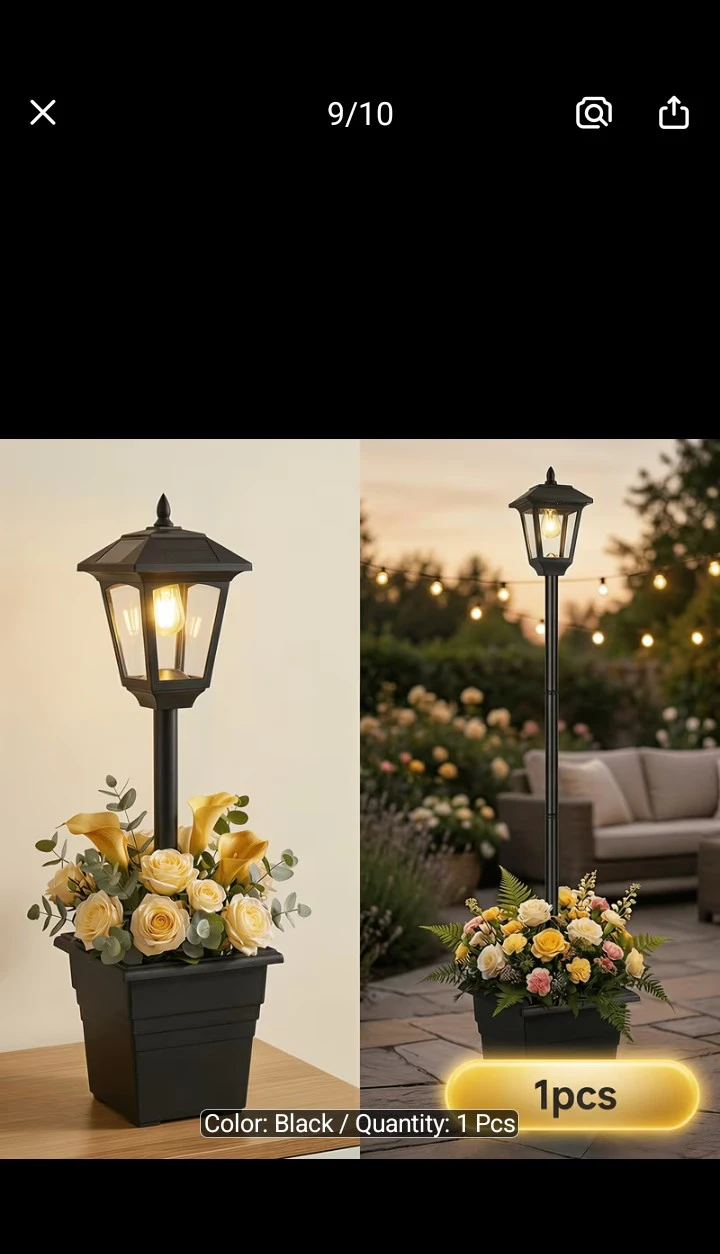 4 piece set of Solar power yard  lights