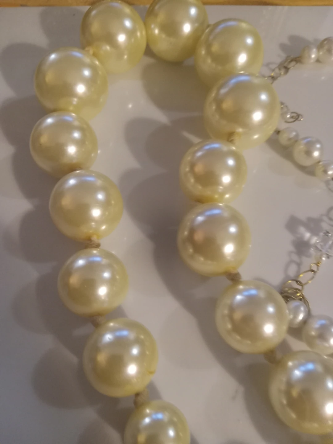 Faux Pearl and Crystal Chain Necklace - photo 5