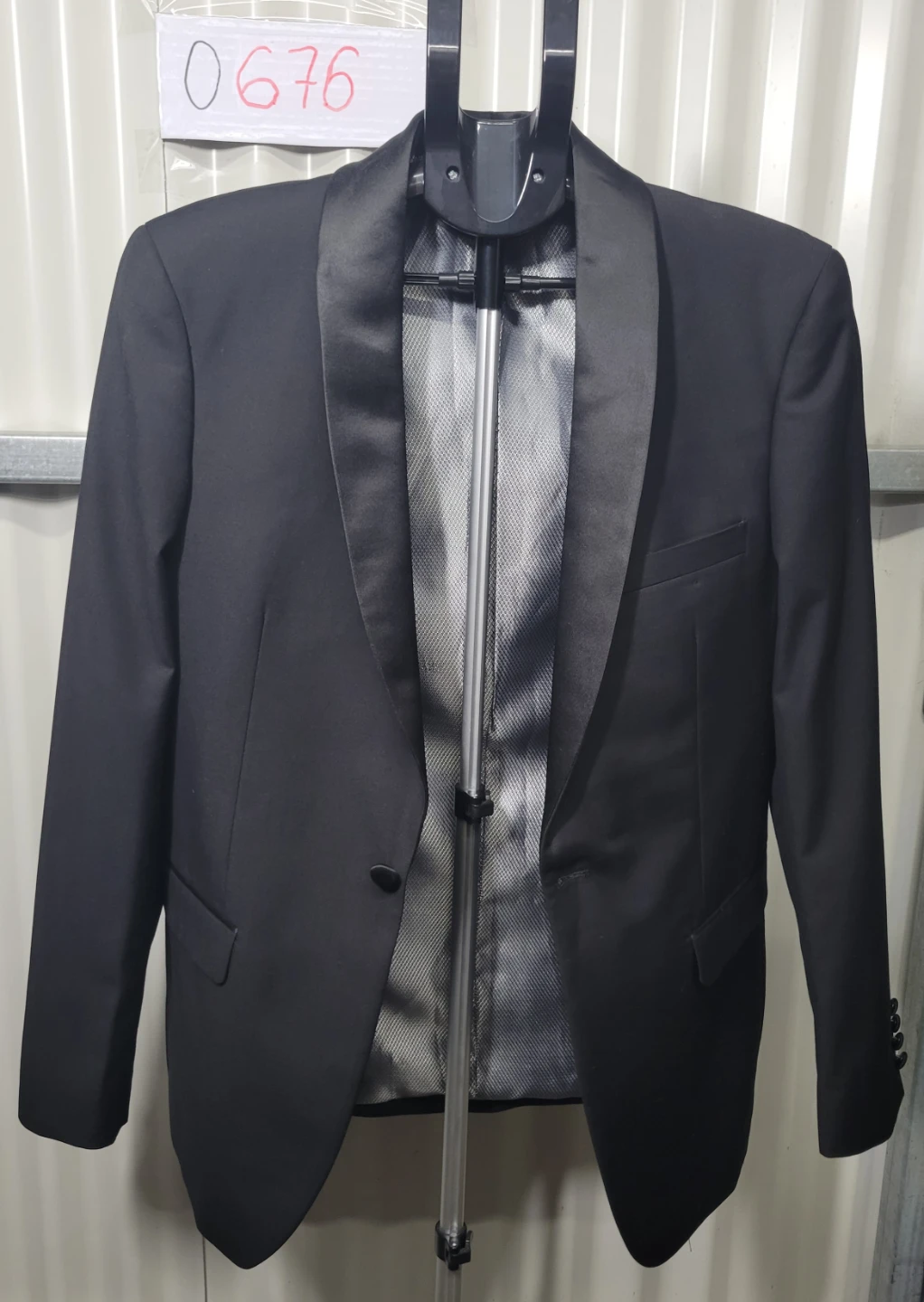 Needle Stitch Black Tuxedo Blazer Size 38L (0676)