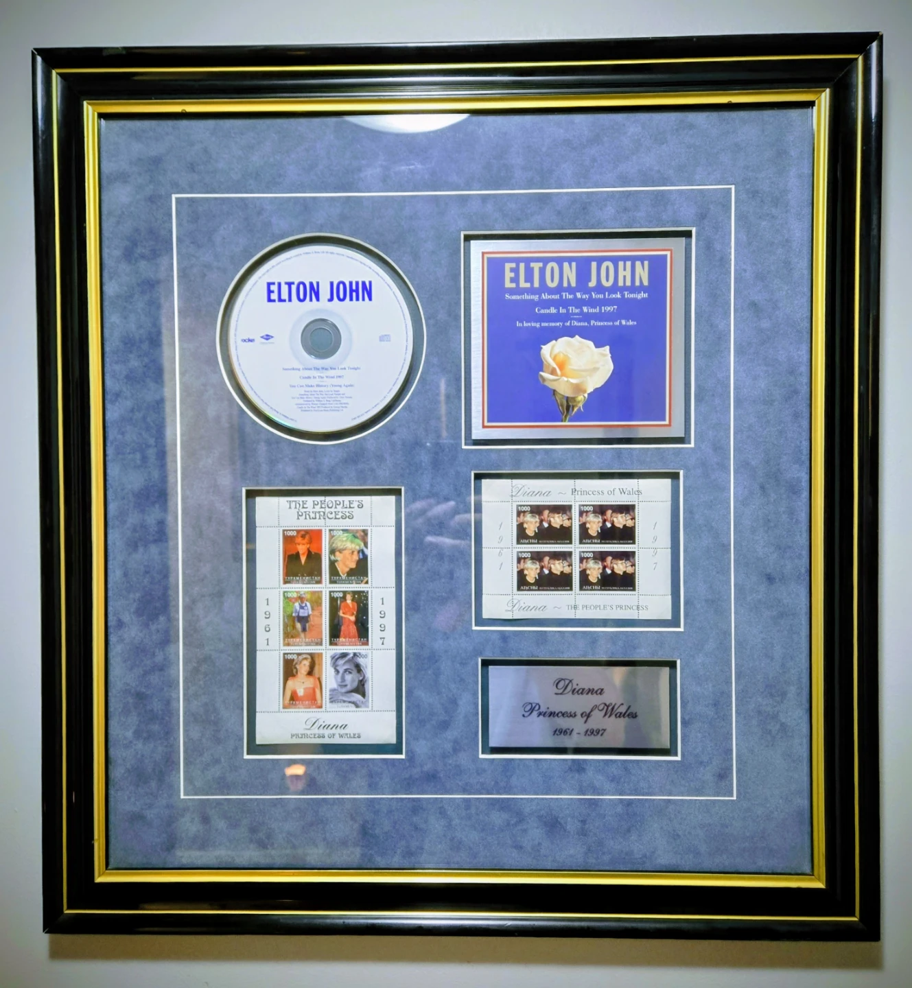 Elton John 1997 "Candle In The Wind" Beautifully Framed - photo 3
