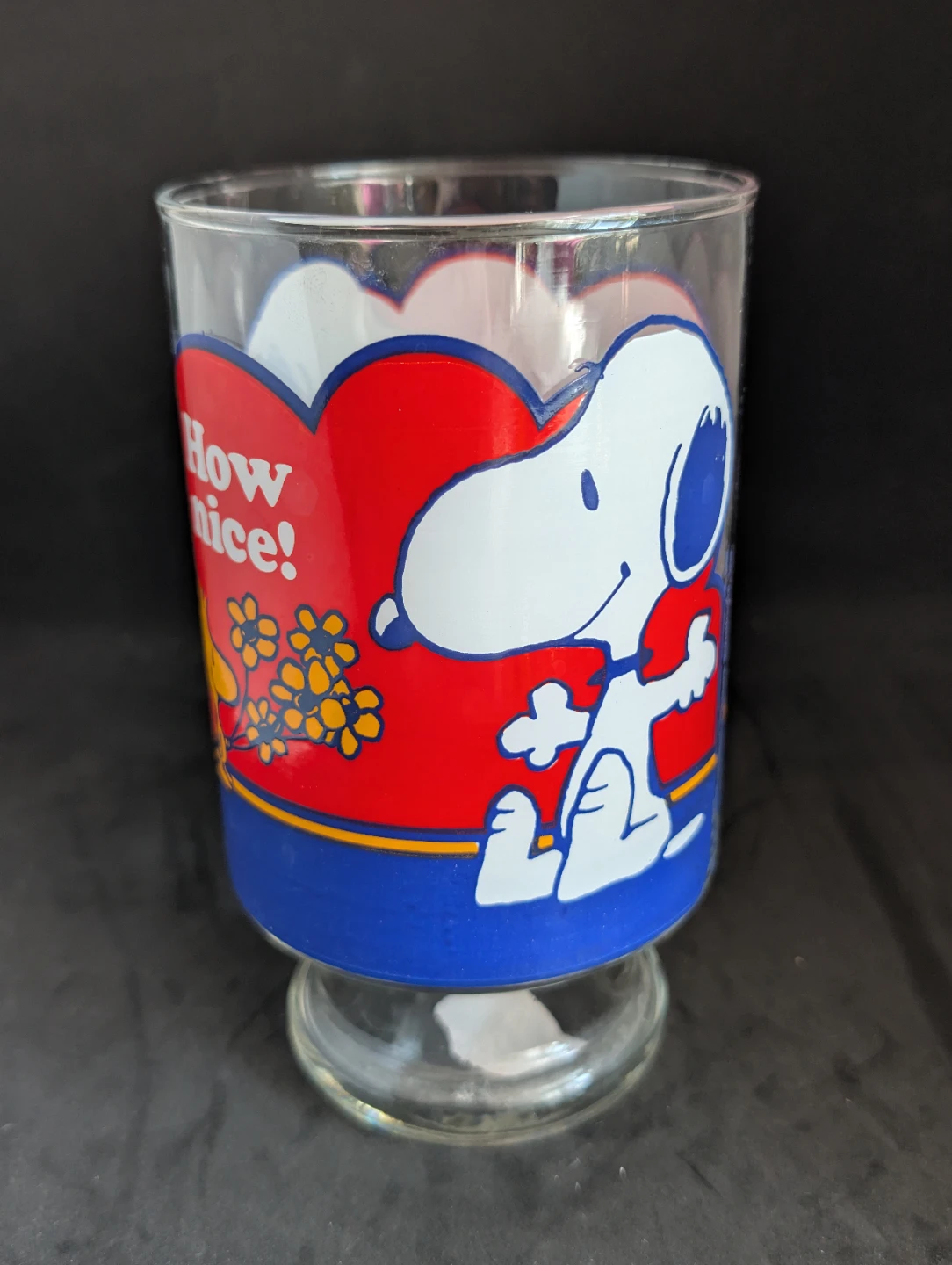 Vintage Peanuts Snoopy Glass