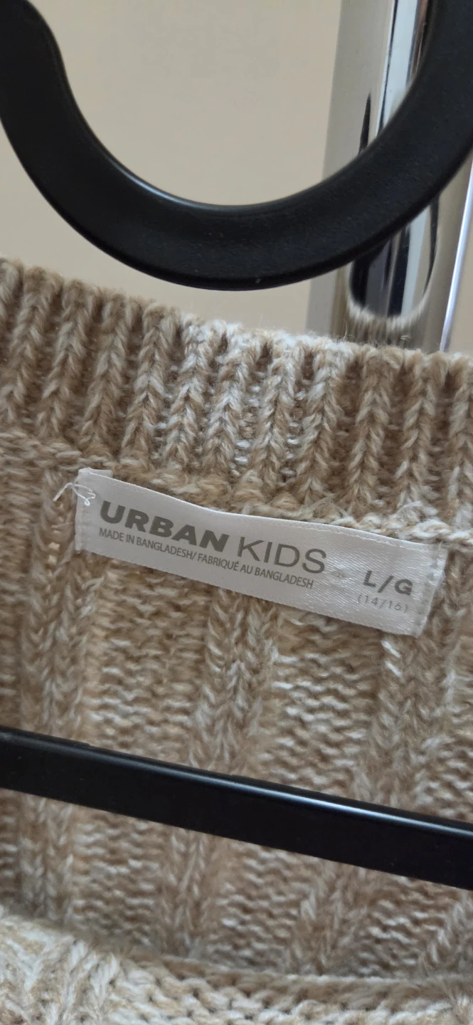 Urban Kids Tan Cable Knit Sweater - photo 2
