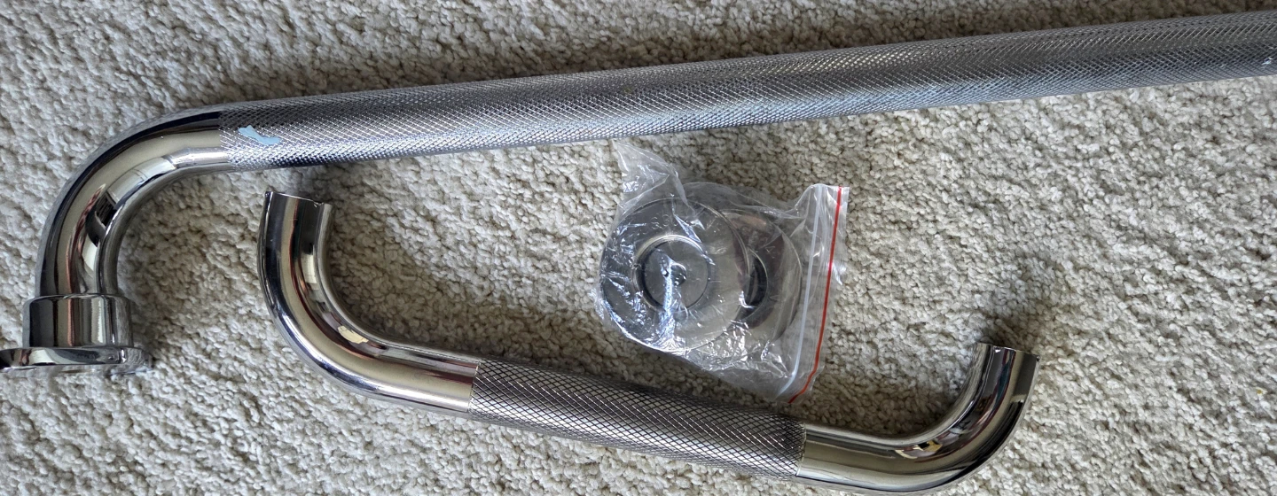 Chrome Bathroom Grab Bars - photo 2