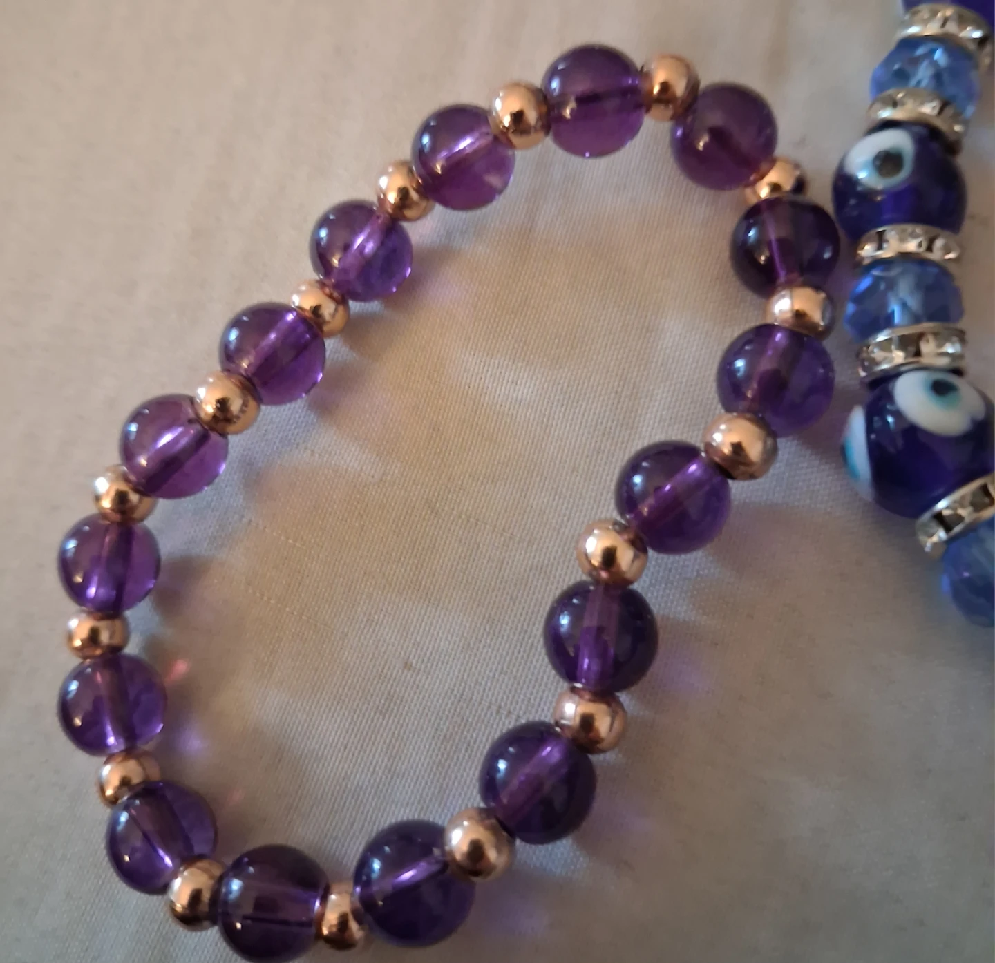 Set of Three Beaded Bracelets - photo 3