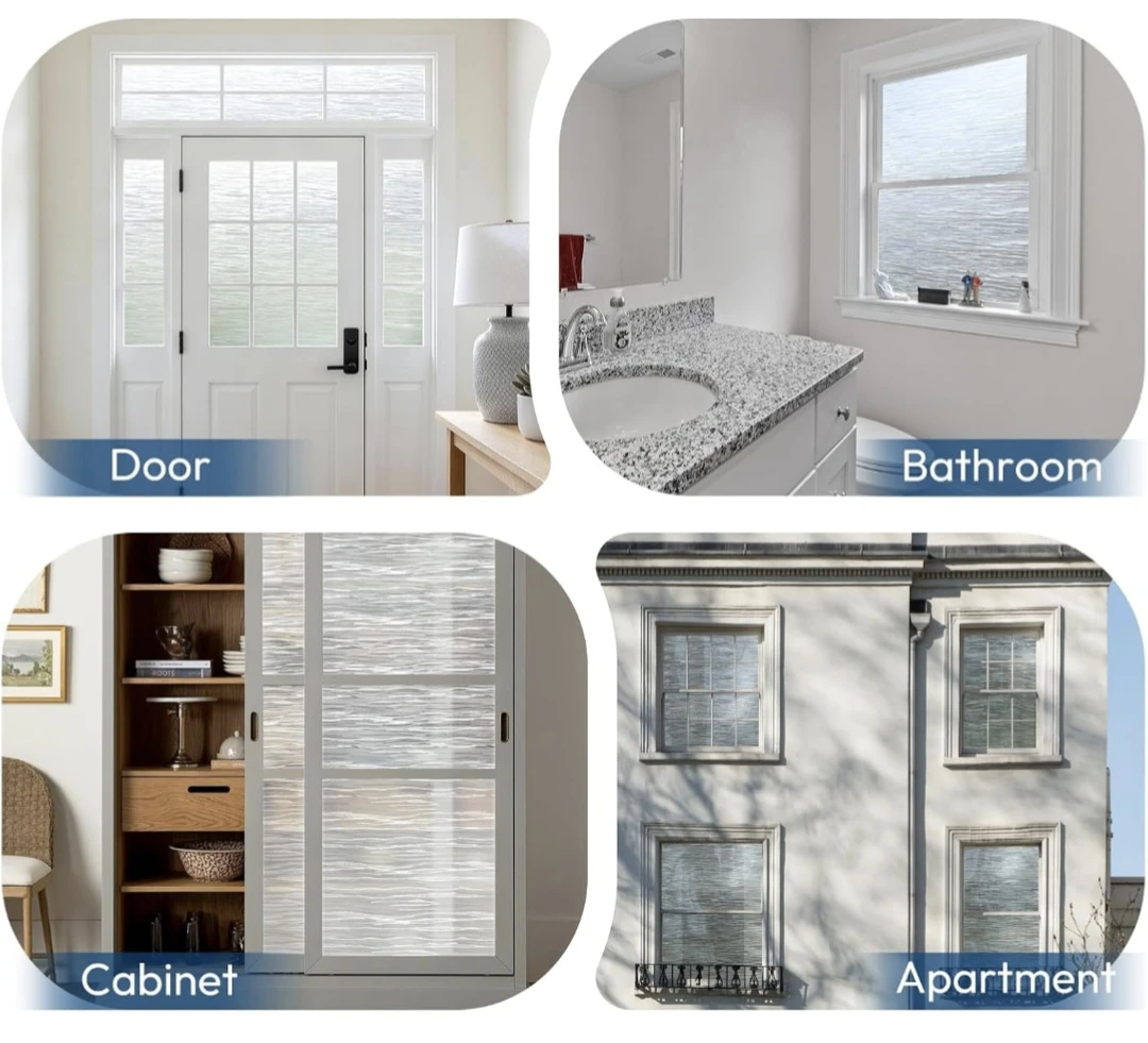 Window Film Privacy, Static Cling - Gentle Waves 17.5"x78.7" - photo 4