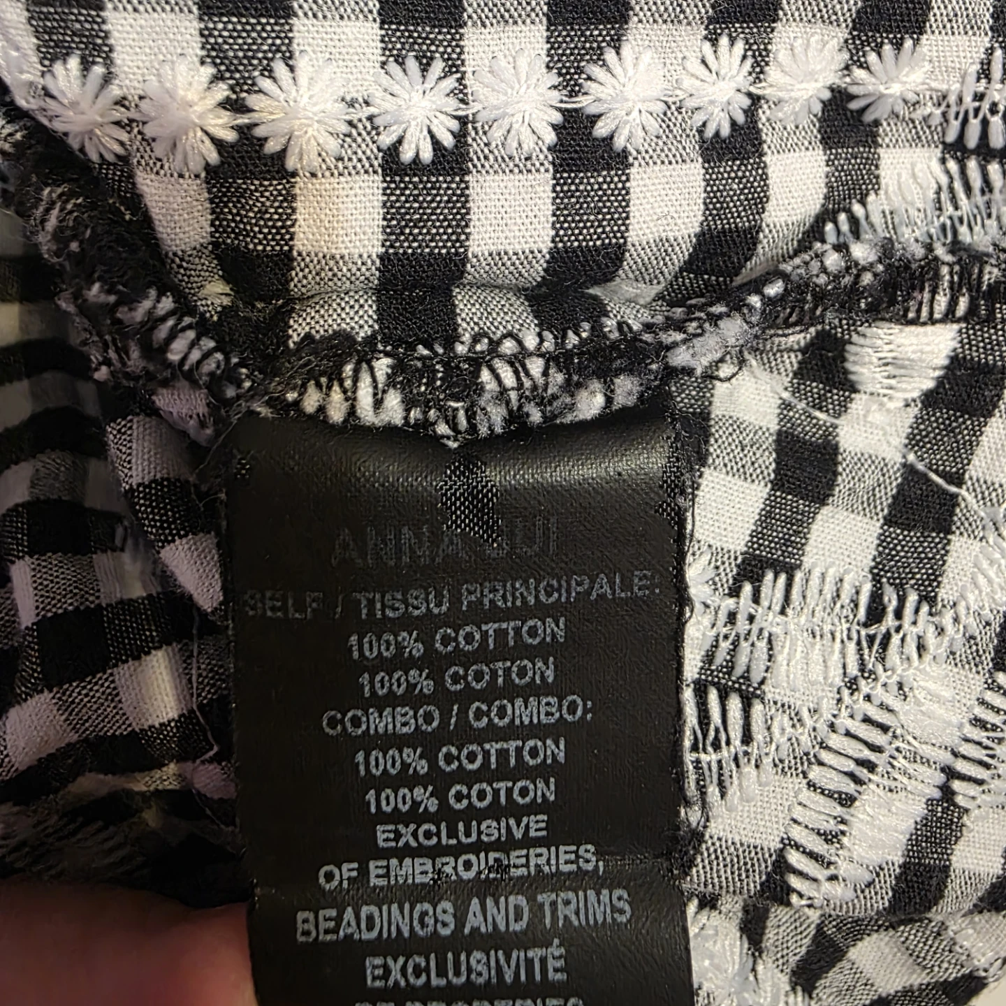 Anna Sui Anthropology Gingham  A line Skirt size 8 - photo 5