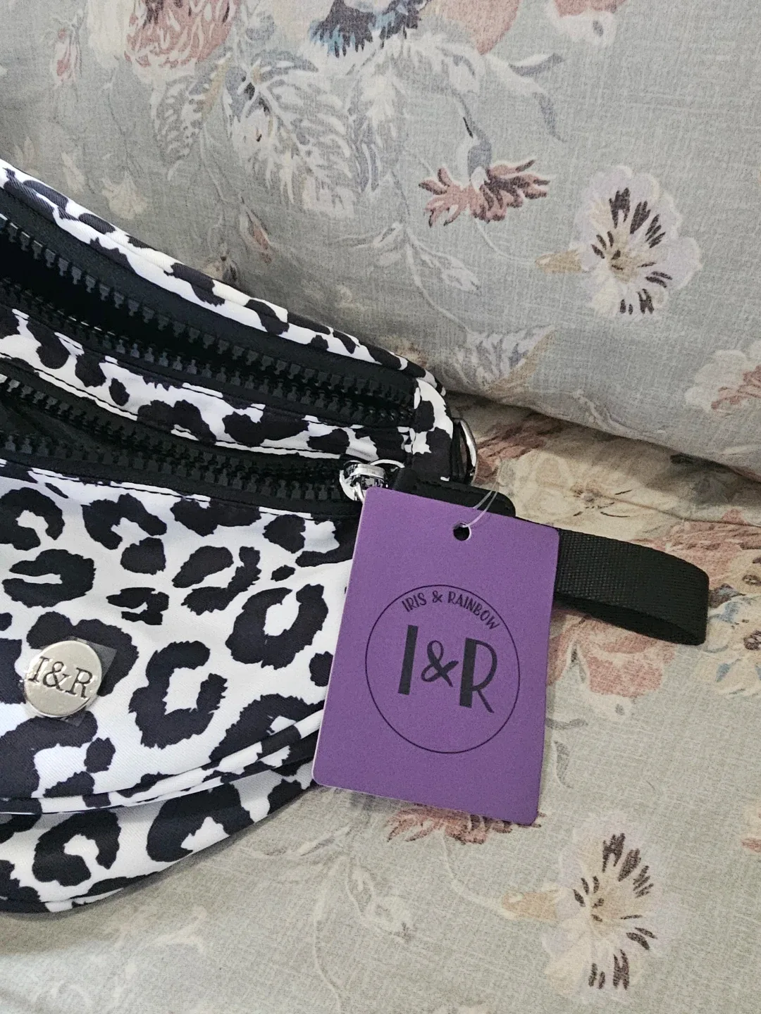 Iris & Rainbow Leopard Print Crossbody Bag - photo 4