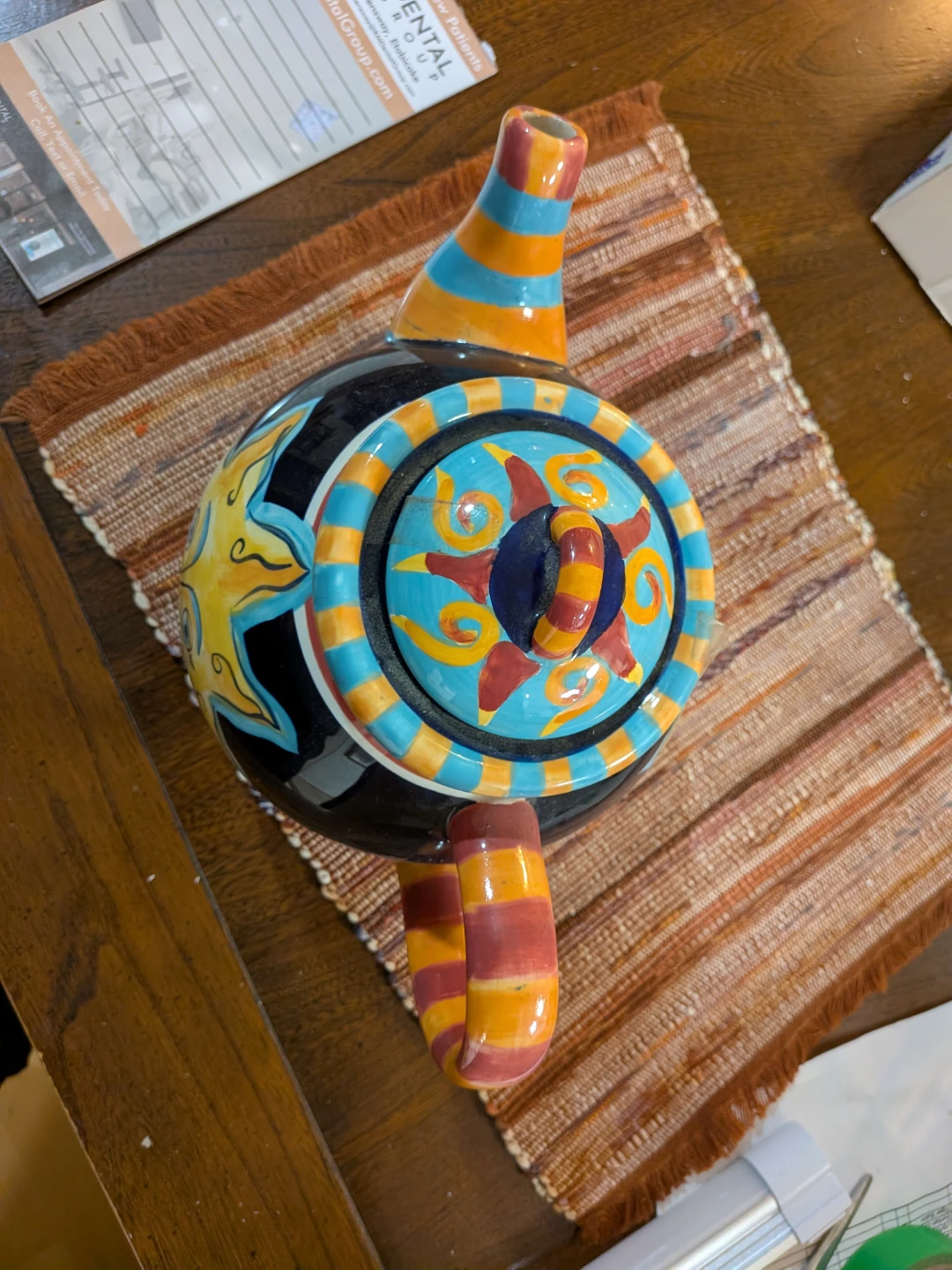 Hand-Painted Ceramic Teapot - photo 2