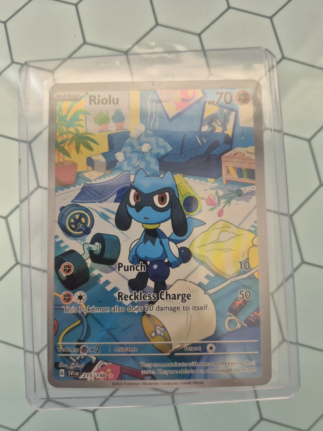 Riolu 215/198 Illustration Rare Pokemon Card