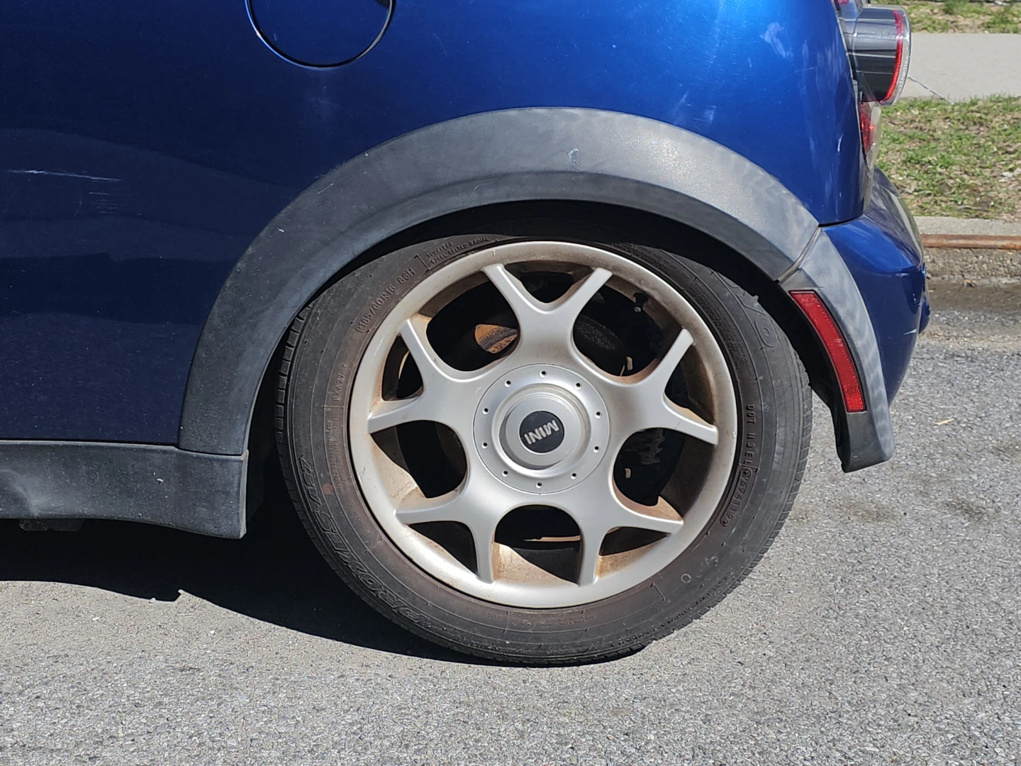 Mini Cooper Blue Hatchback
