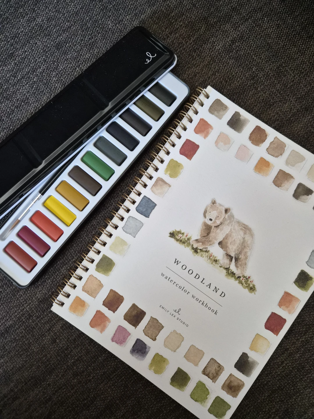Emily Lex Studio Woodland Watercolor Workbook & Paint Set