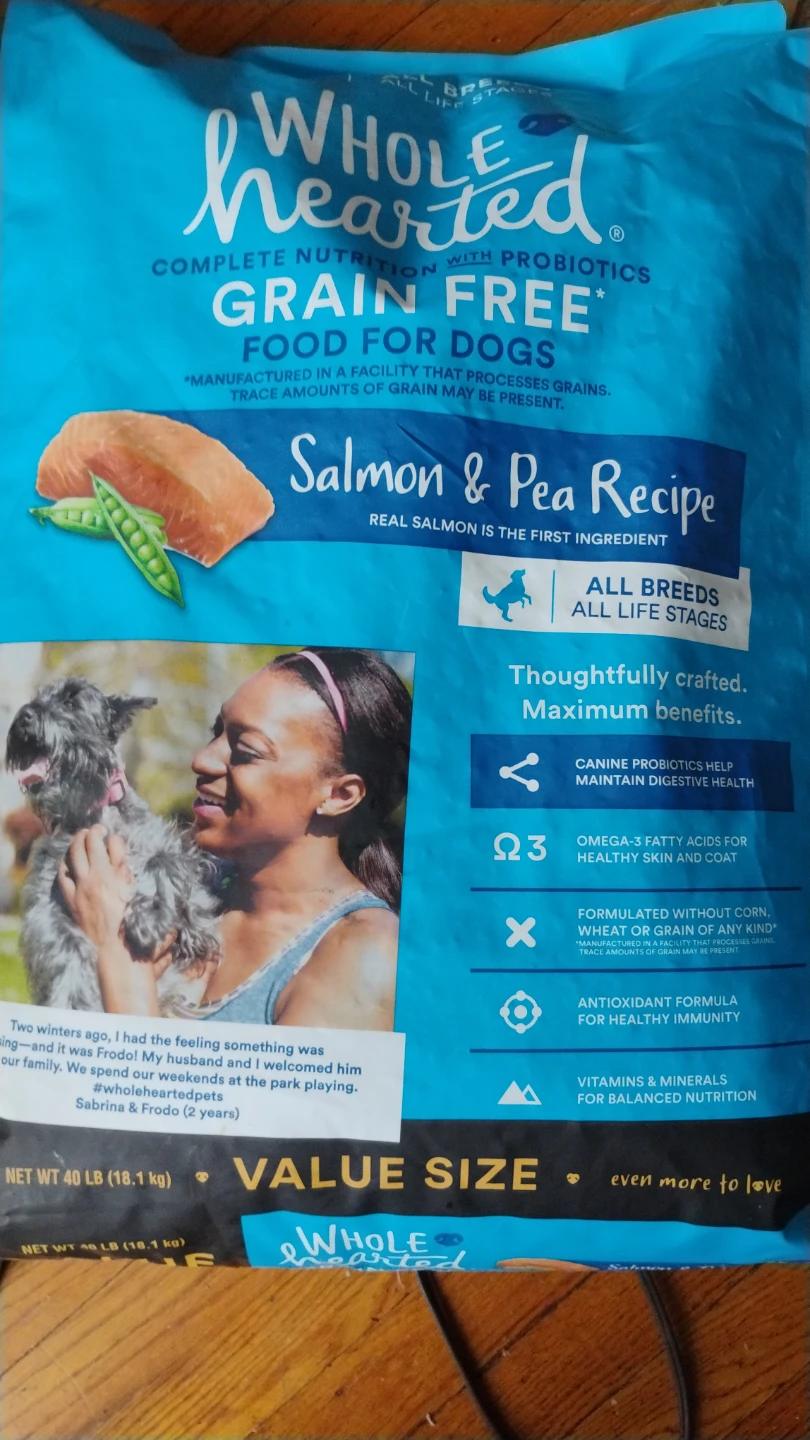 WholeHearted Grain Free Salmon & Pea Dog Food 40 lb