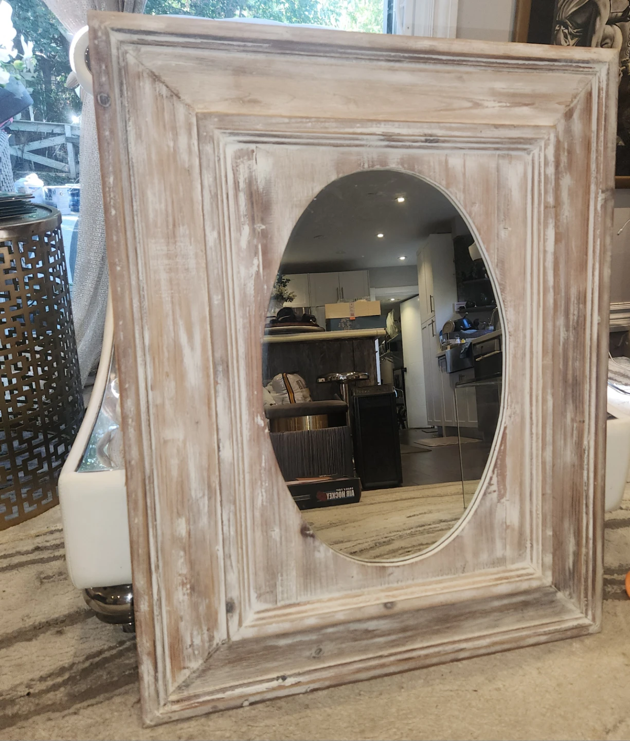 Rustic Wood Wall Mirror