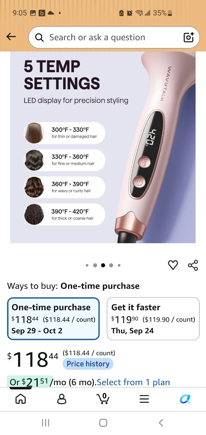 Brand new Wavytalk Thermal Brush Blowout Boost Grande 1.77" - photo 3