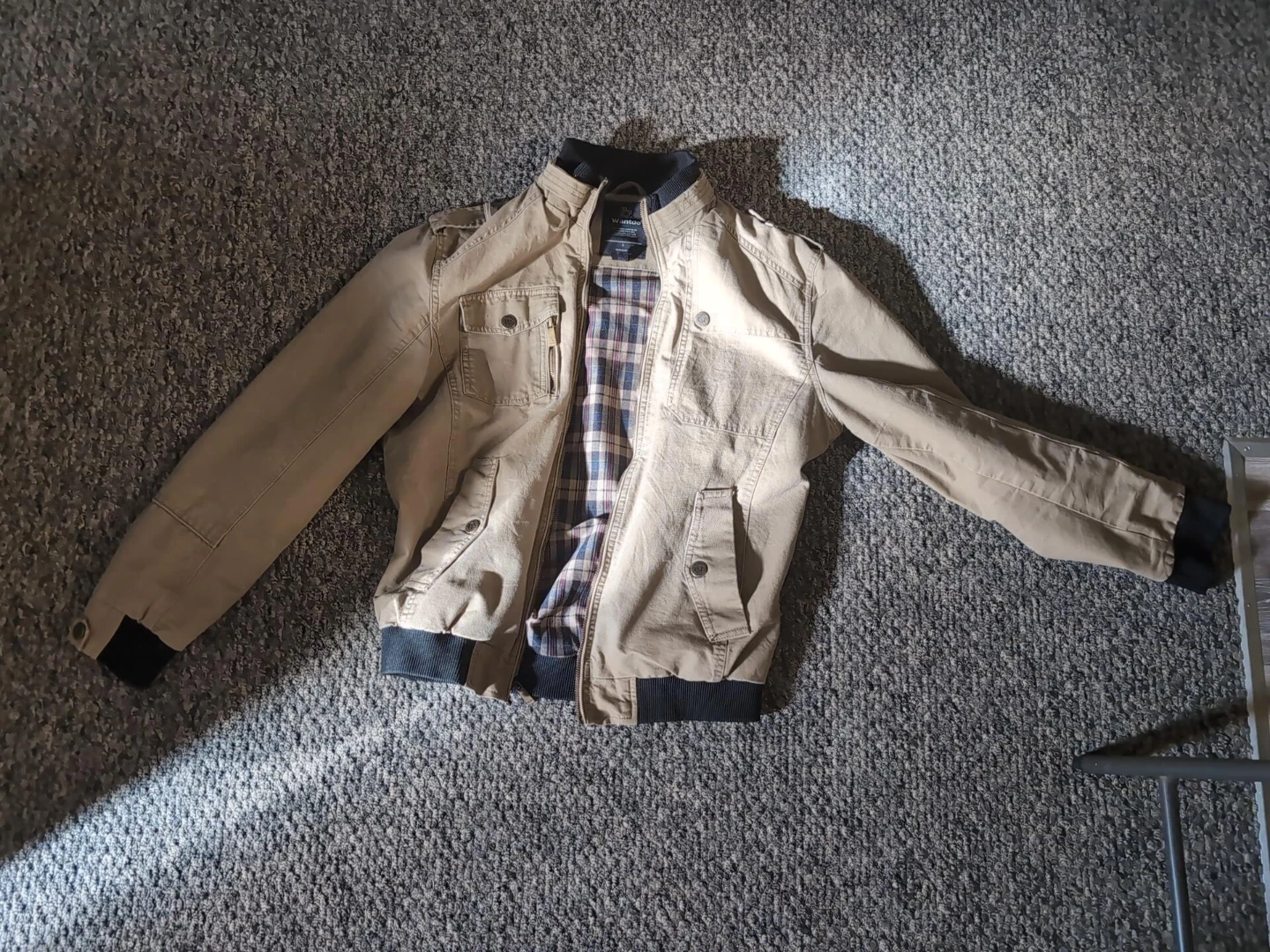 Wantdo Men's Bomber Jacket Tan