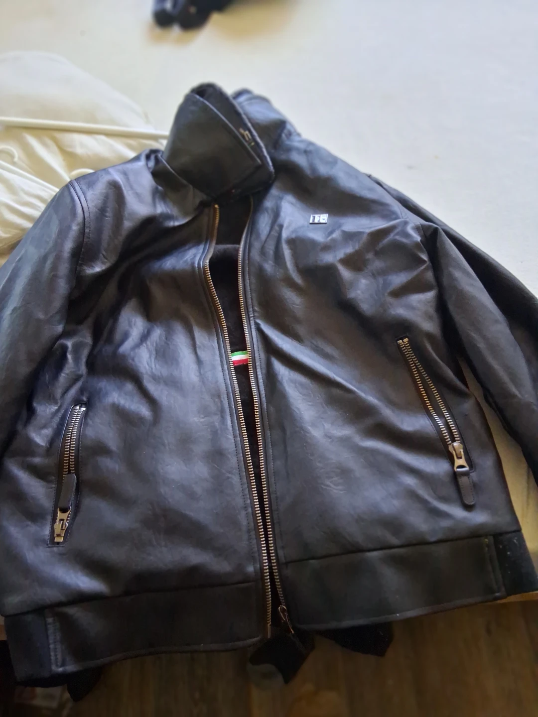 Black Faux Leather Jacket