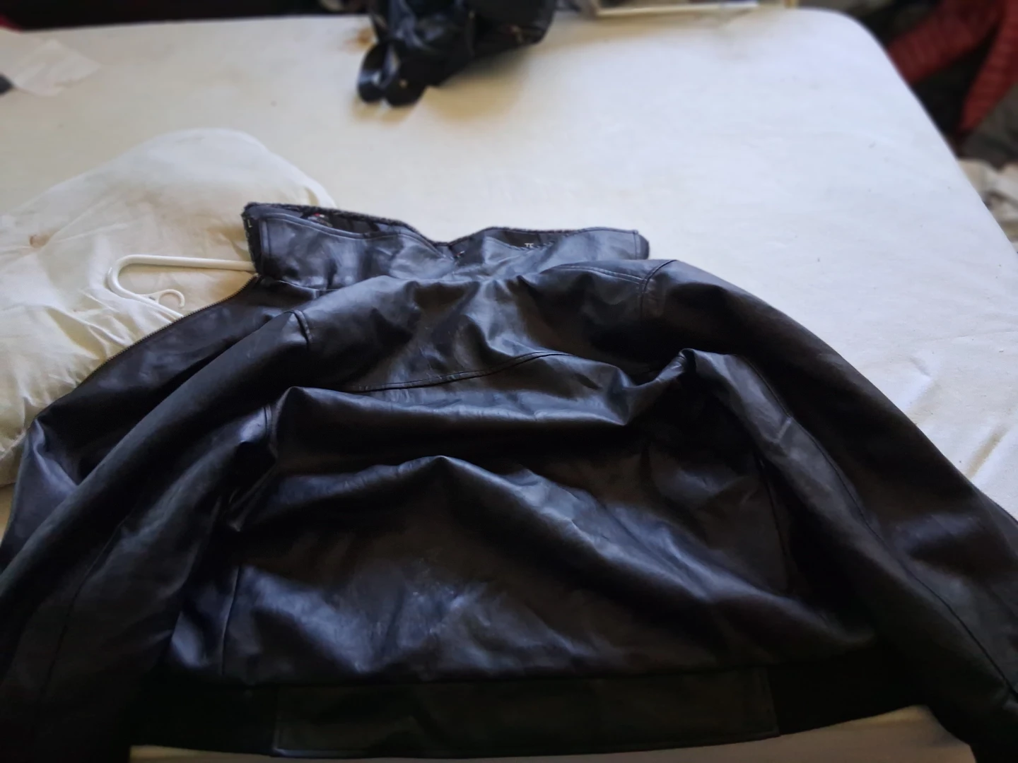 Black Faux Leather Jacket - photo 3