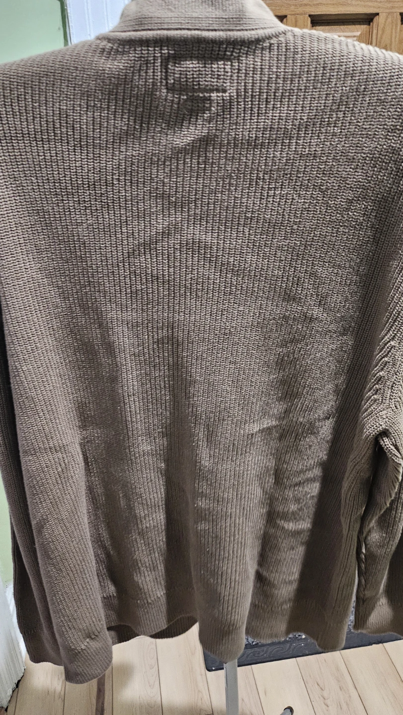 Grayers Shaker Stitch Polo Sweater, Covert Green, XXL - photo 4