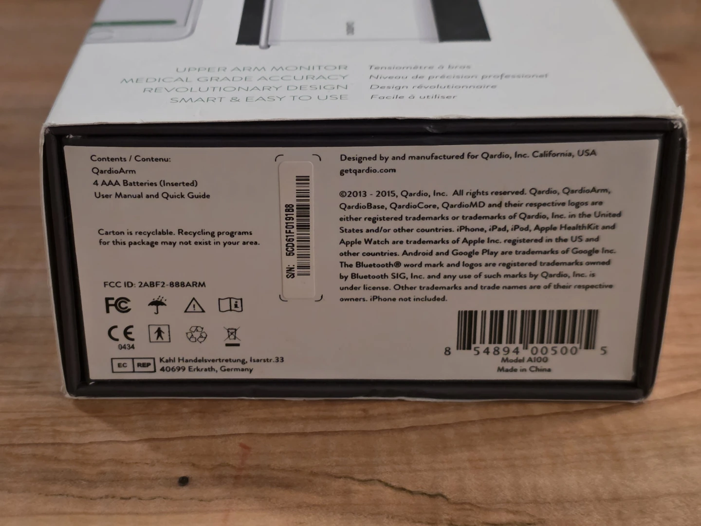QardioArm A100 Blood Pressure Monitor - photo 2
