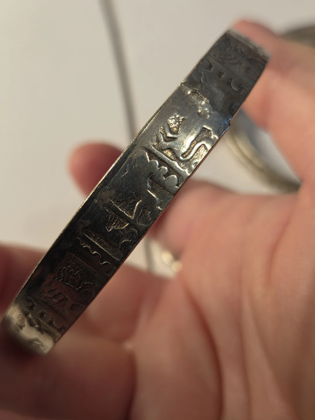 Silver filled  Bangle Bracelet Set - Silver Tone - photo 3