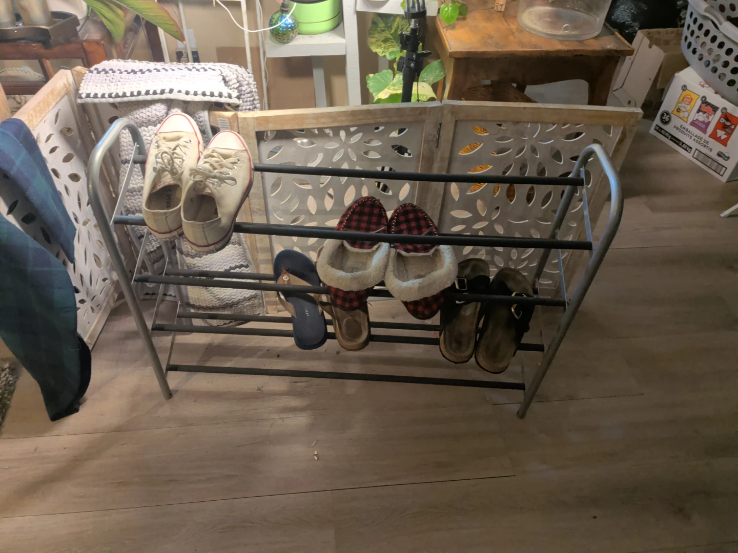 Metal 4-Tier Shoe Rack