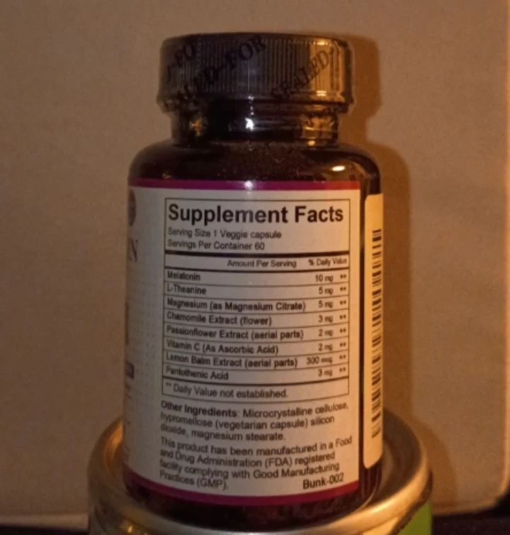Bunkell Melatonin 10mg Extra Strength Dietary Supplement 🏈 - photo 2