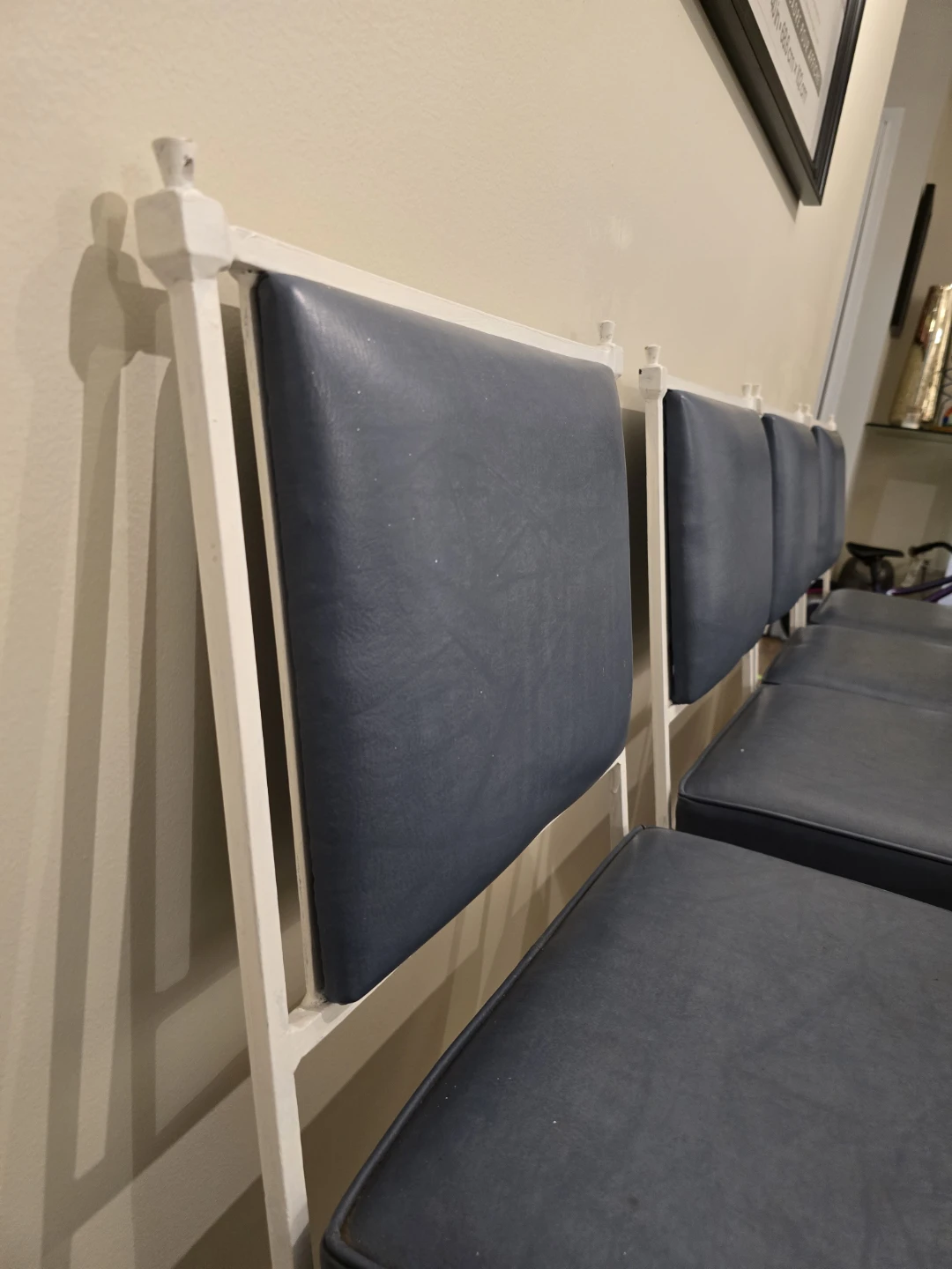 Set of 4 Blue Dining Chairs - photo 2