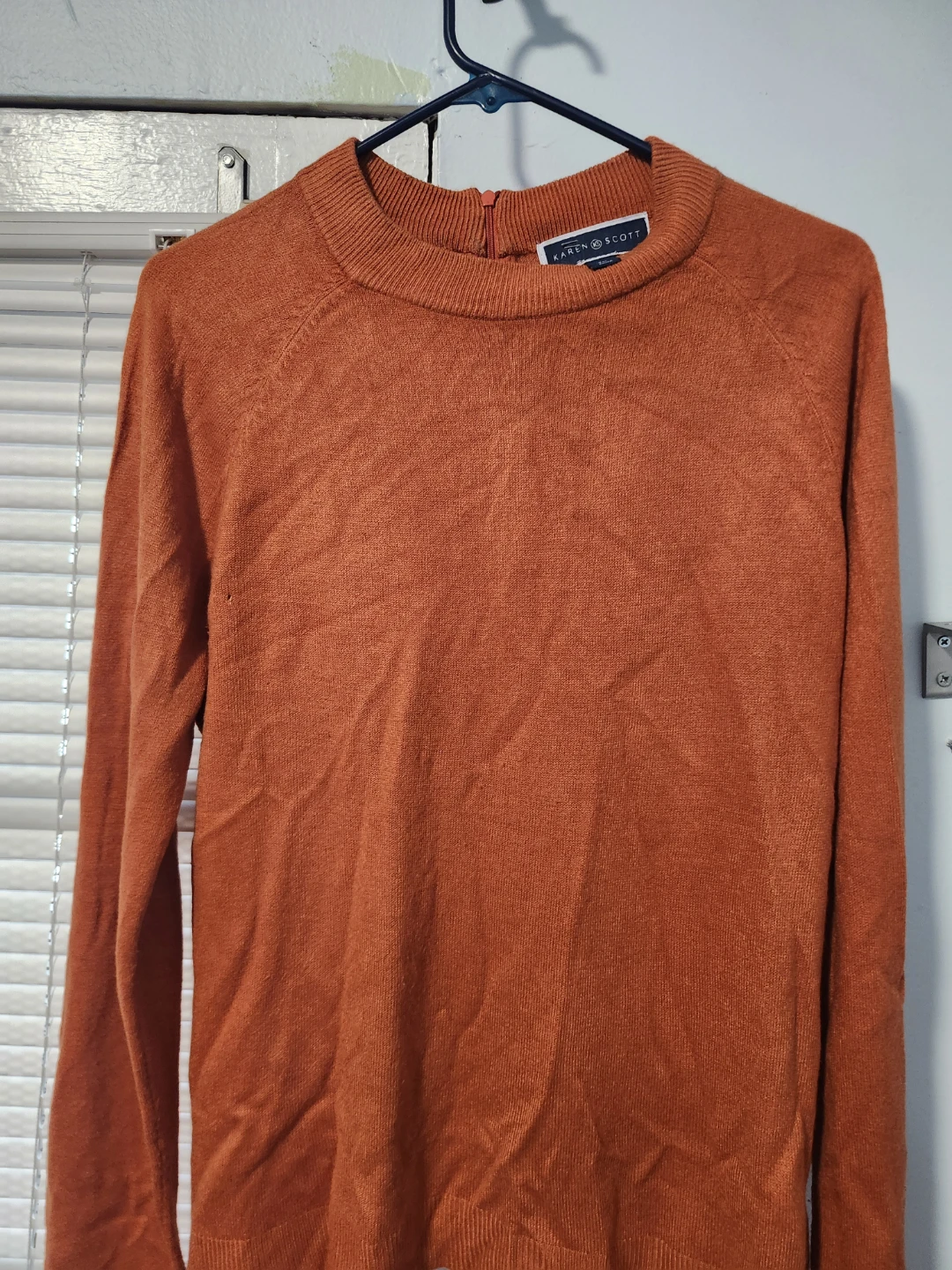 Karen Scott Burnt Orange Sweater - photo 2