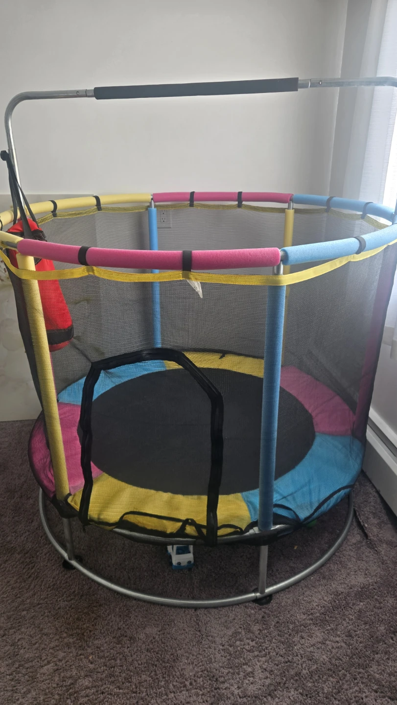 Kids indoor trampoline with enclosure - photo 2