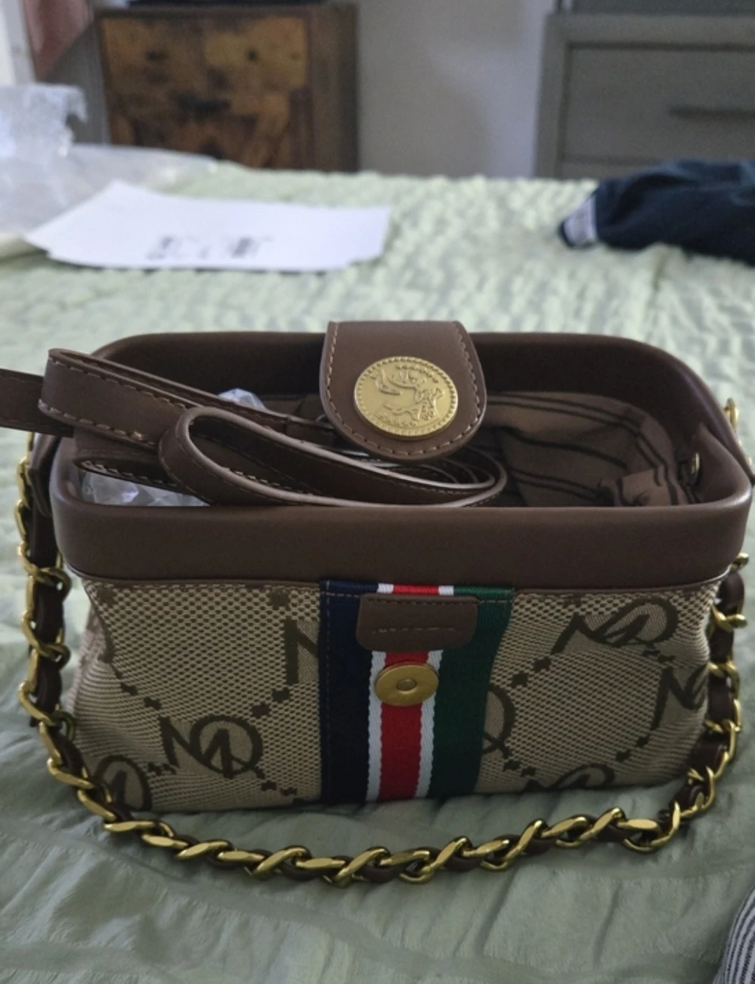 MQ Pattern Crossbody Bag