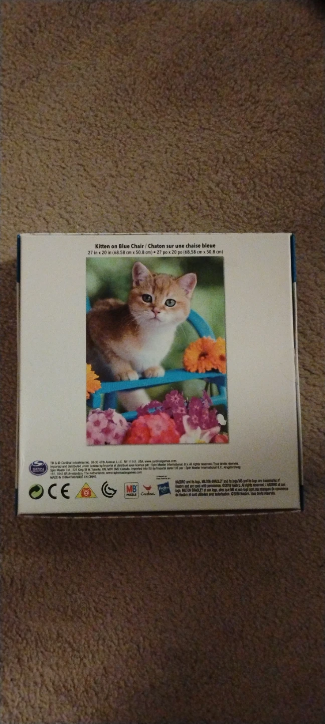 Kitten on Blue Chair 1000 Piece Puzzle - photo 2
