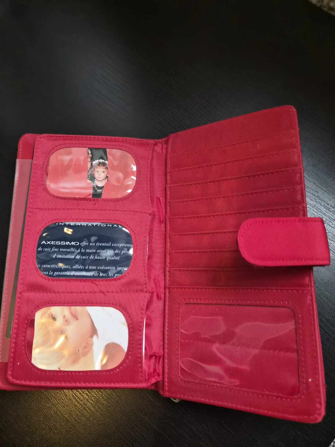 Axessimo Red Checkbook Wallet - photo 3