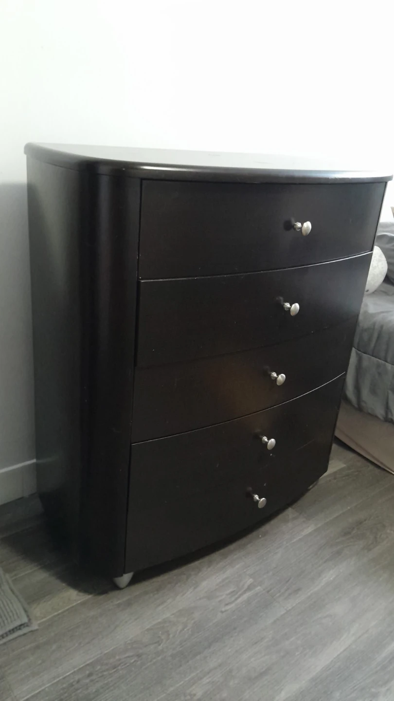 Dark Brown 5-Drawer Dresser - photo 2