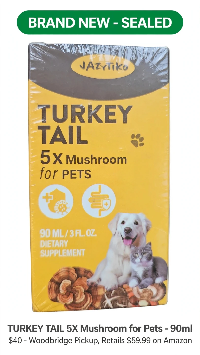 JAZyTiko Turkey Tail 5X Mushroom for Pets