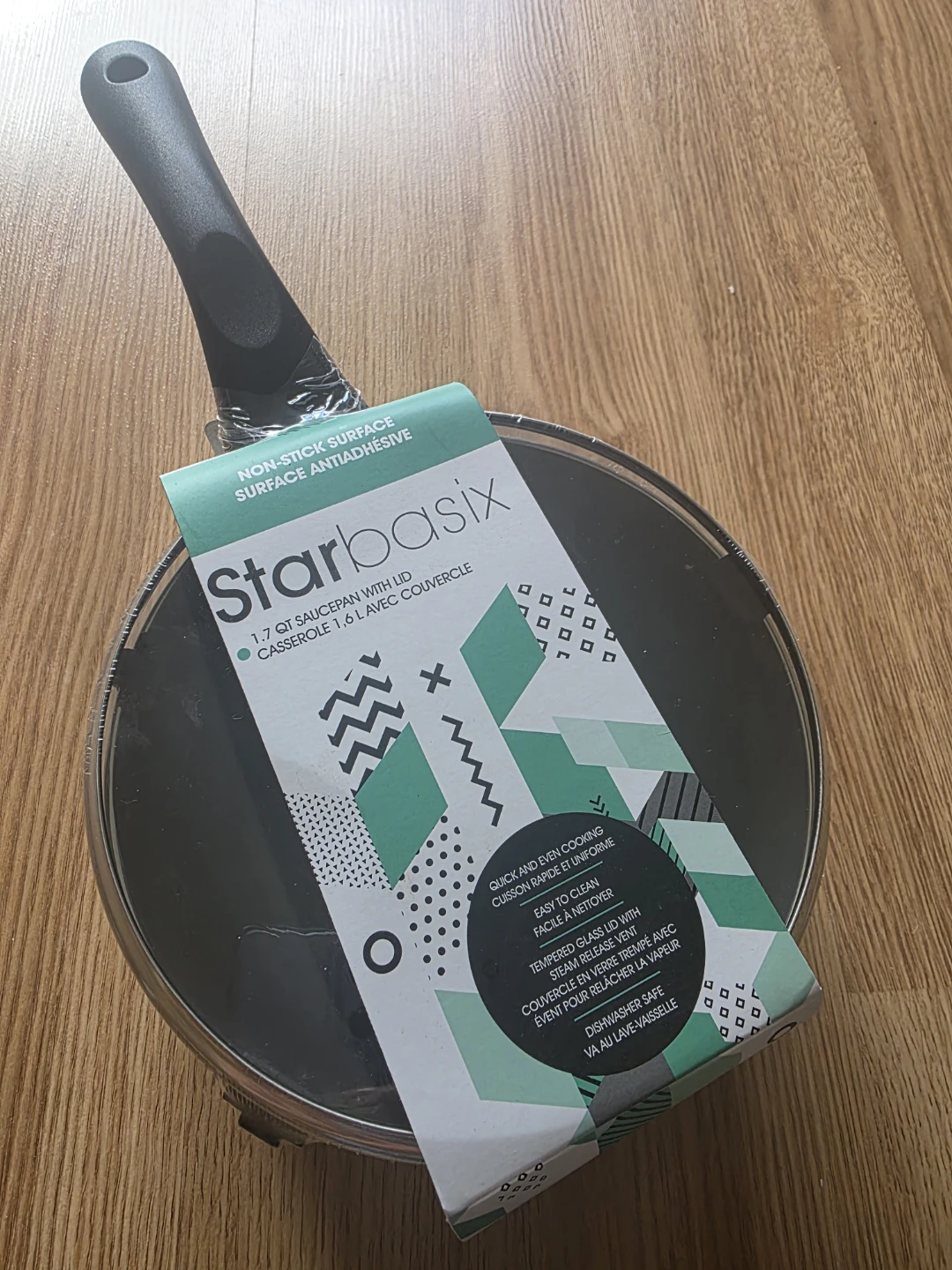 1.7 Qt Non-Stick Saucepan with Lid - photo 2