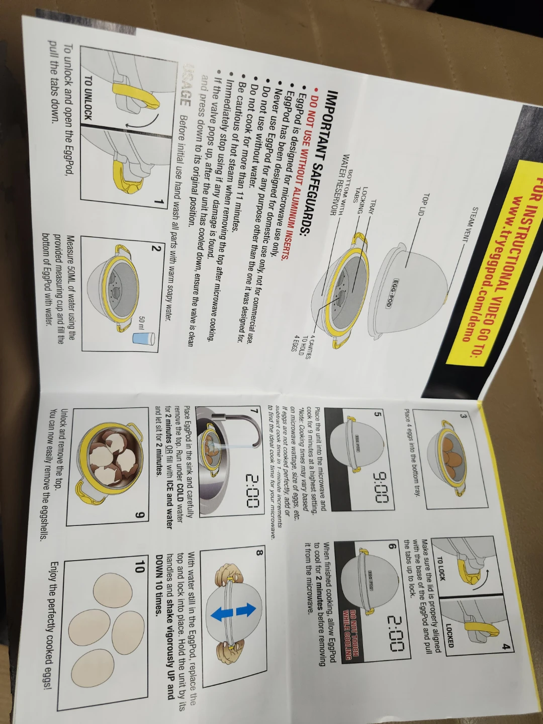 Egg-Pod Microwave Egg Cooker - photo 4