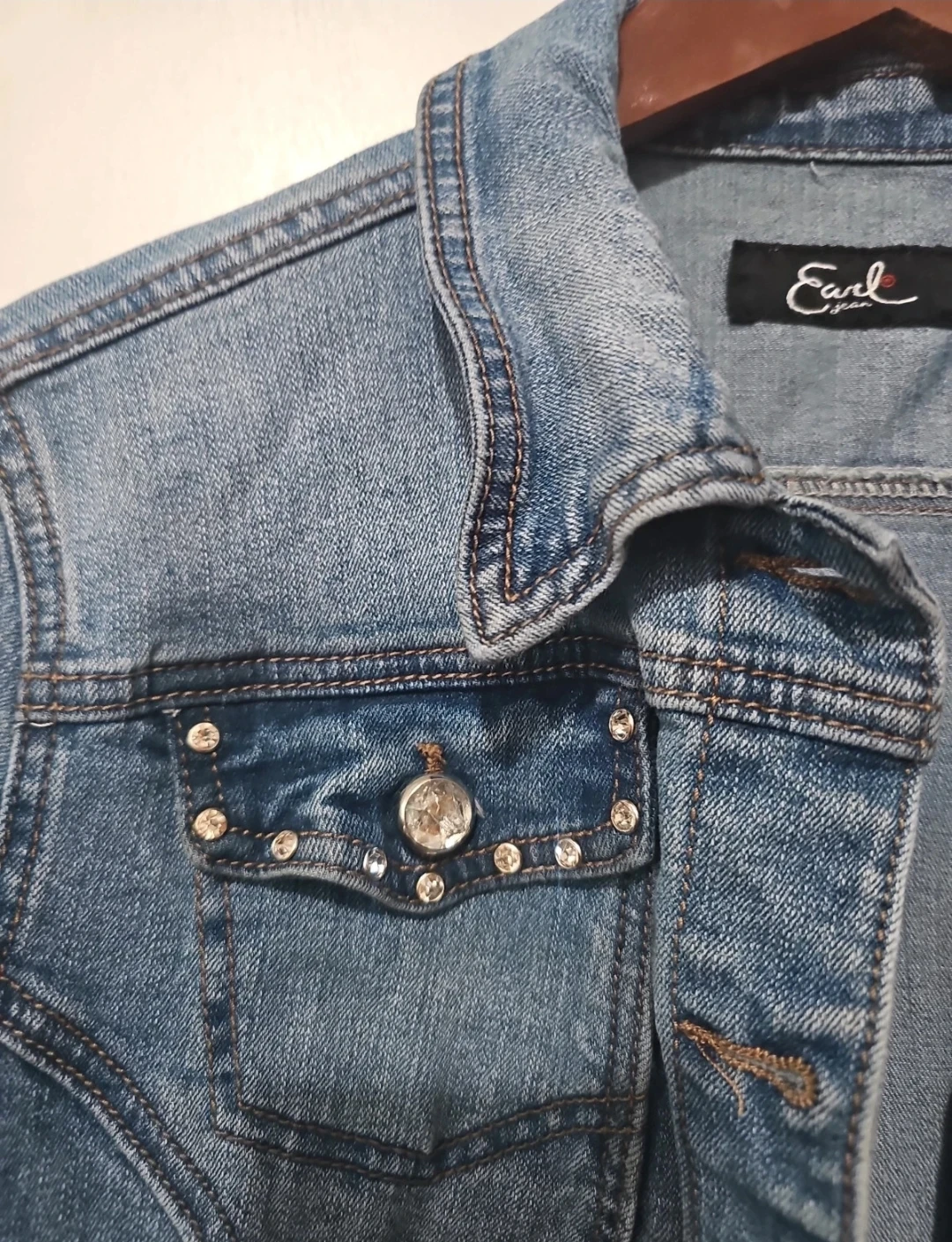 Earl Jean Denim Jacket Size Large - photo 2