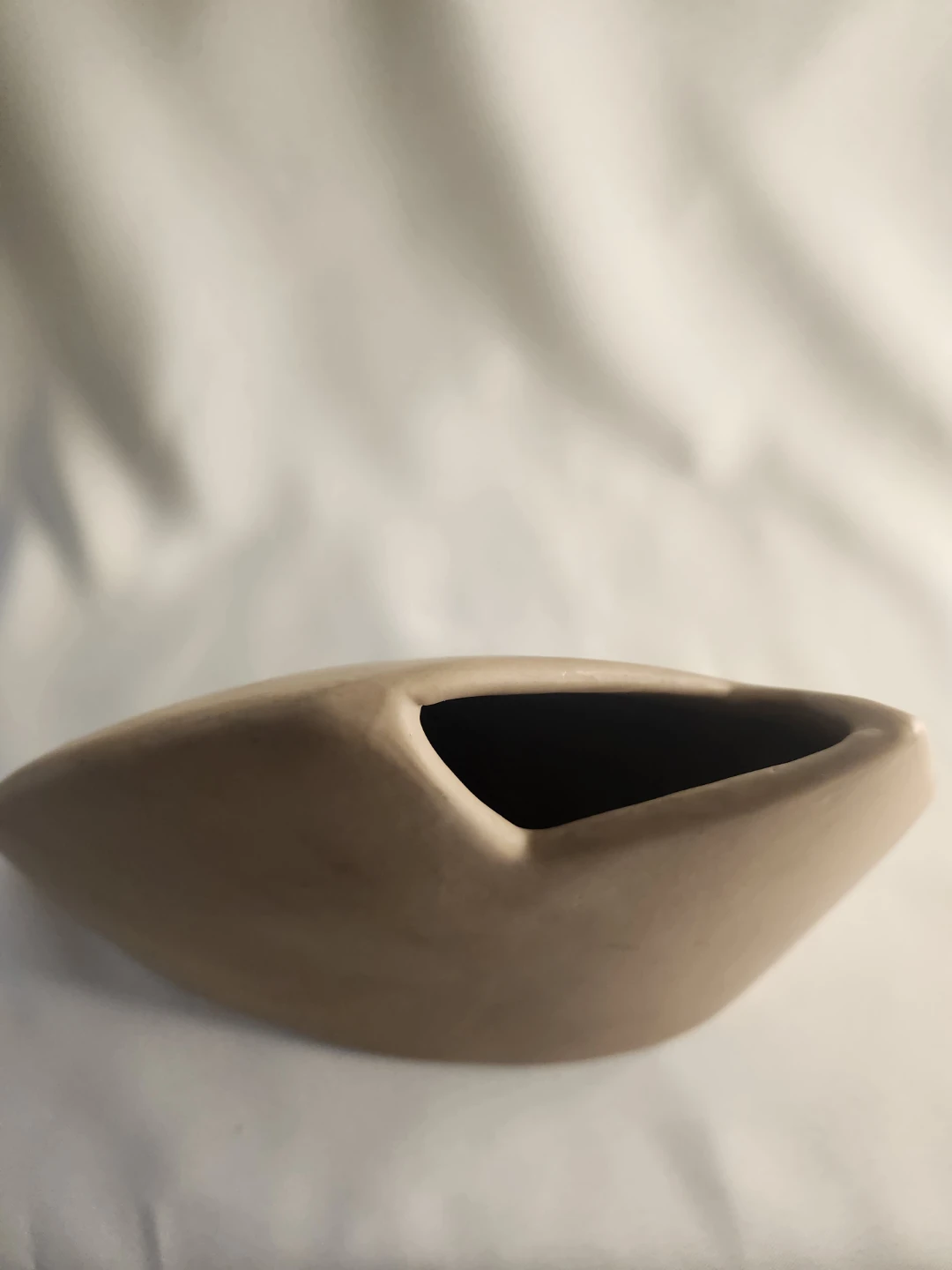 Vintage 1980s Abstract Geometric Ceramic Vase - photo 3