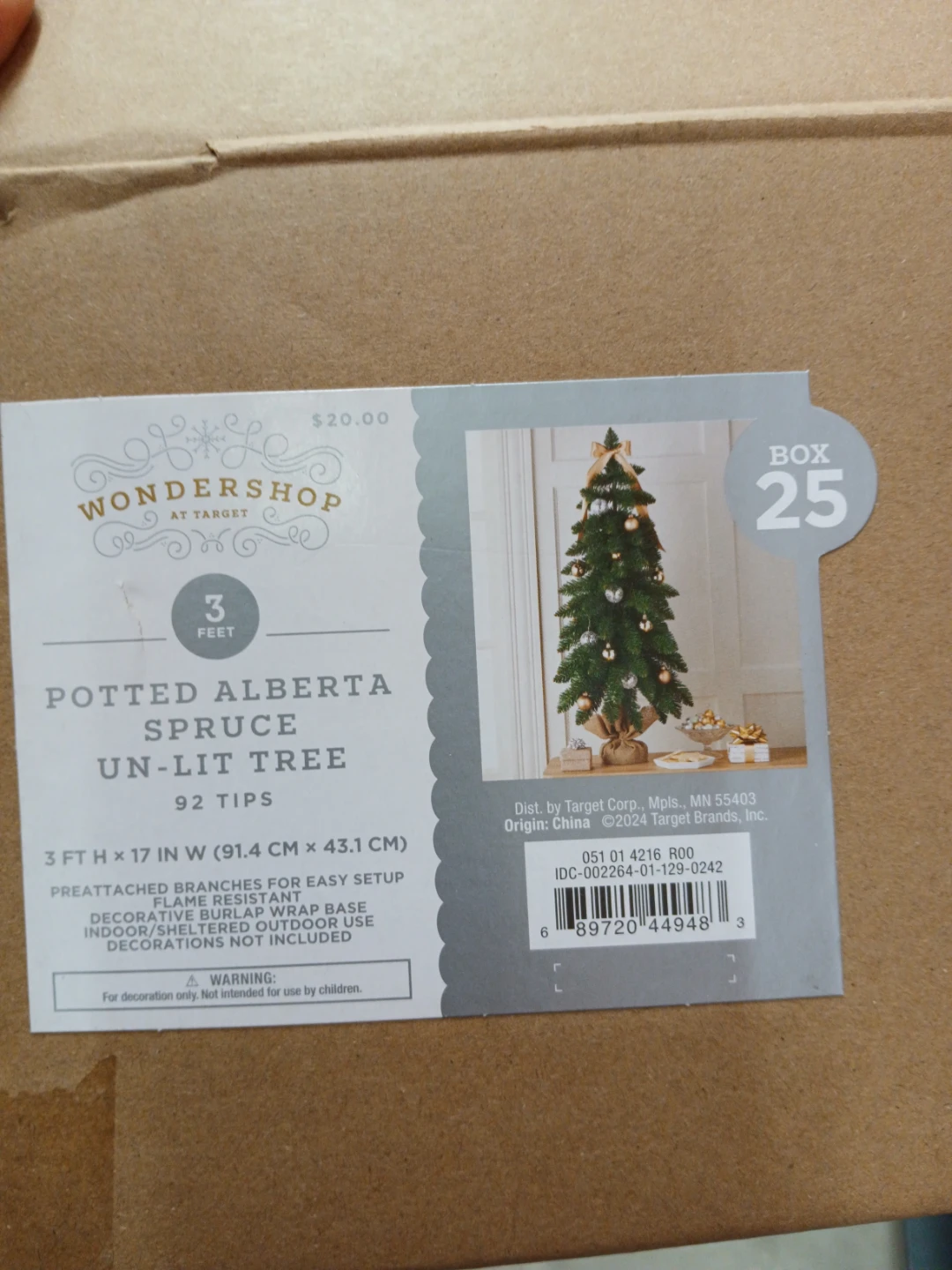 WonderShop Potted Un-Lit Christmas Tree - 3 Ft - photo 4