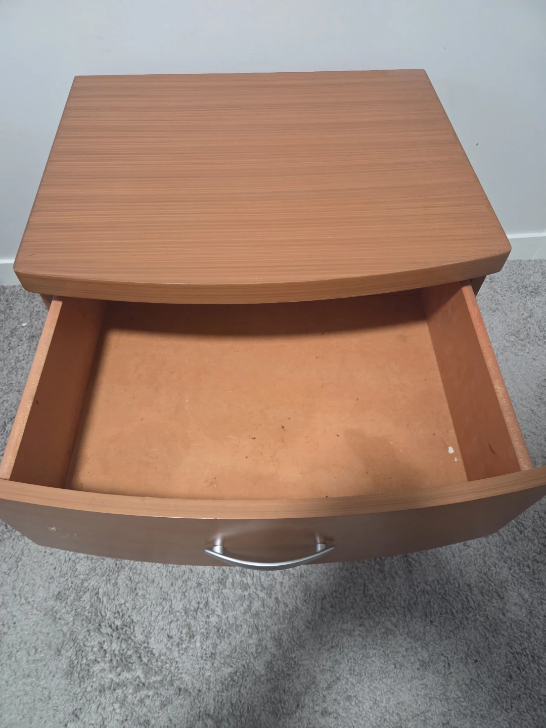 Wooden two-drawer nightstand - photo 3