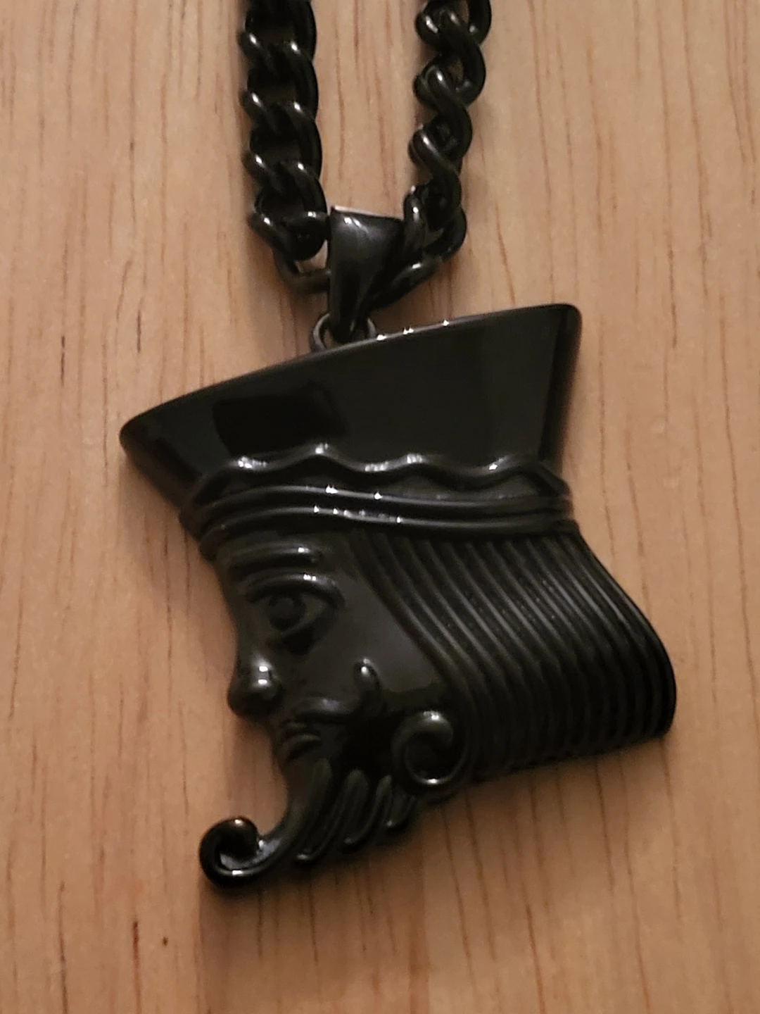 Villains King of Hearts Black Cuban Chain Necklace - photo 5