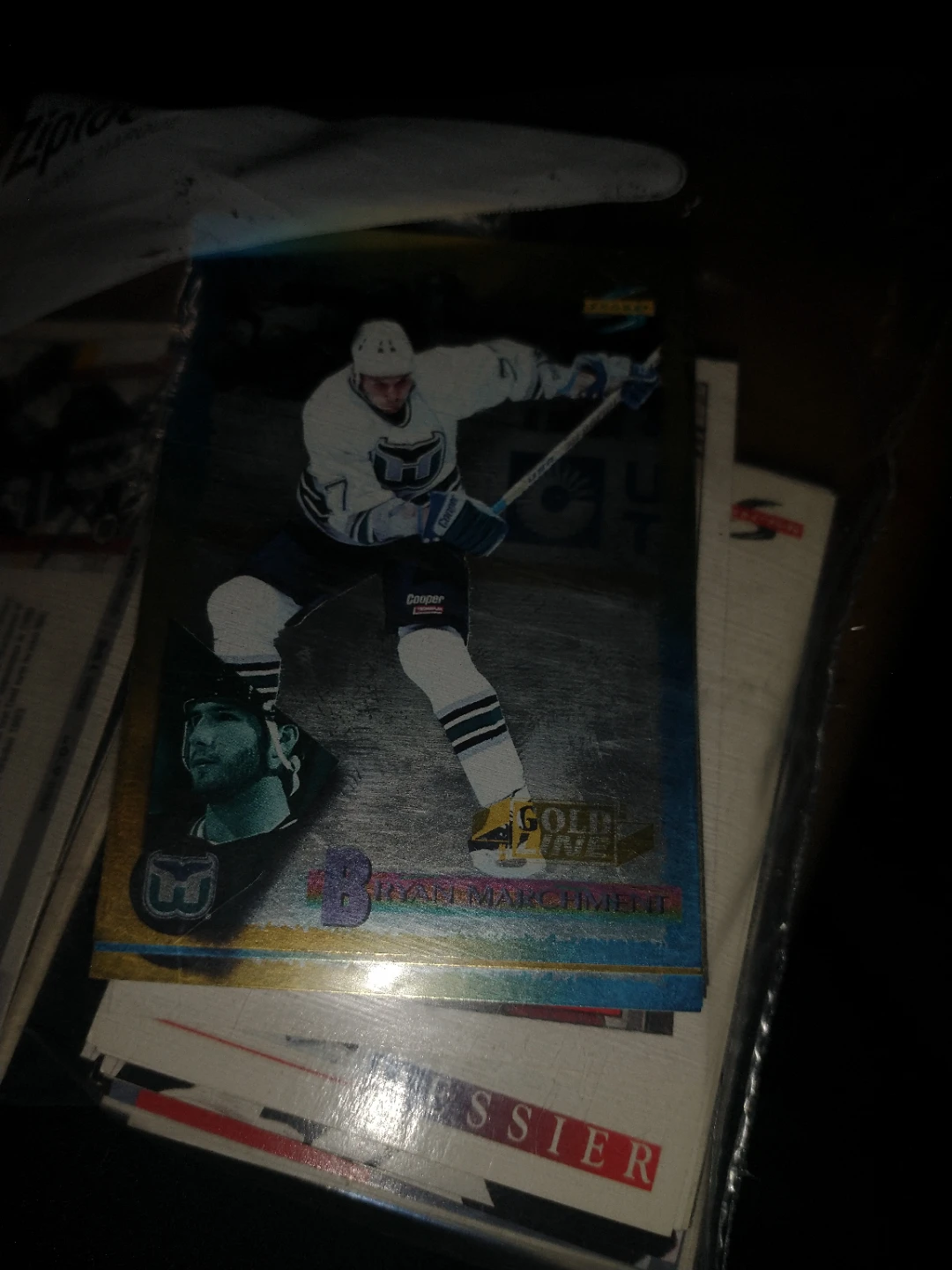 Bryan Marchment 1993 Pinnacle Gold Line Hockey Card