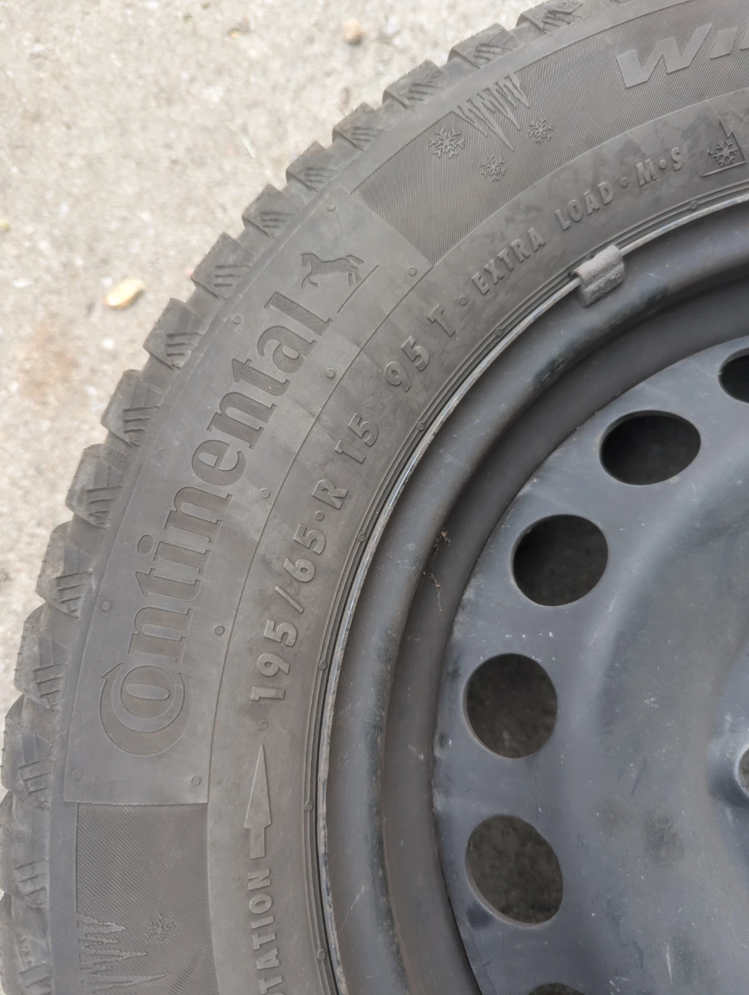 4 Continental WinterContact with steel rims - photo 2