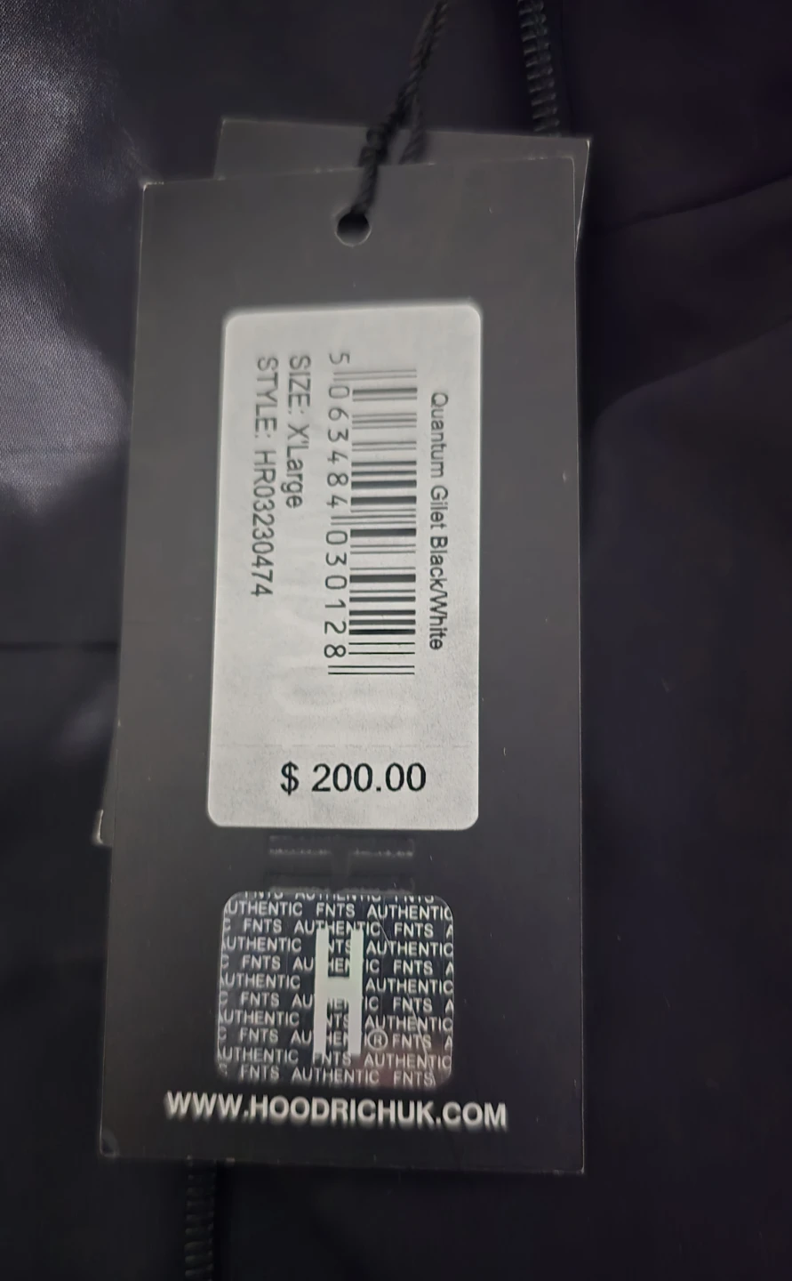 Hoodrich Quantum Gilet Black/White - Size XL - photo 2
