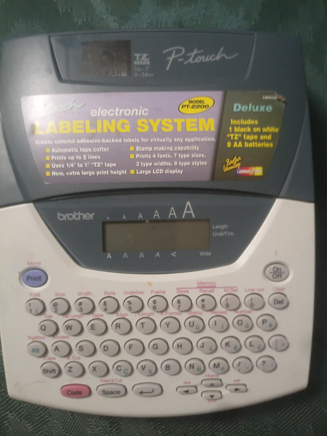 Brother P-touch PT-2200 Electronic Labeling System