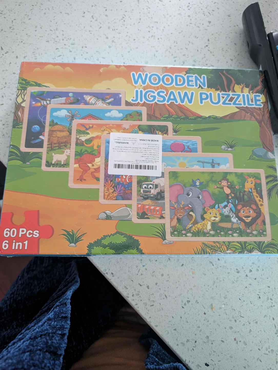 6-in-1 Wooden Jigsaw Puzzle Set