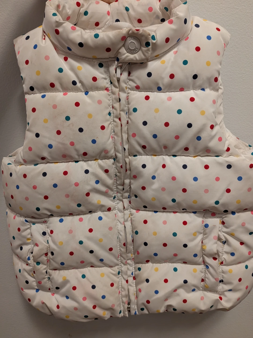 Baby Gap 2T  Polka Dot Puffer Vest🏈
