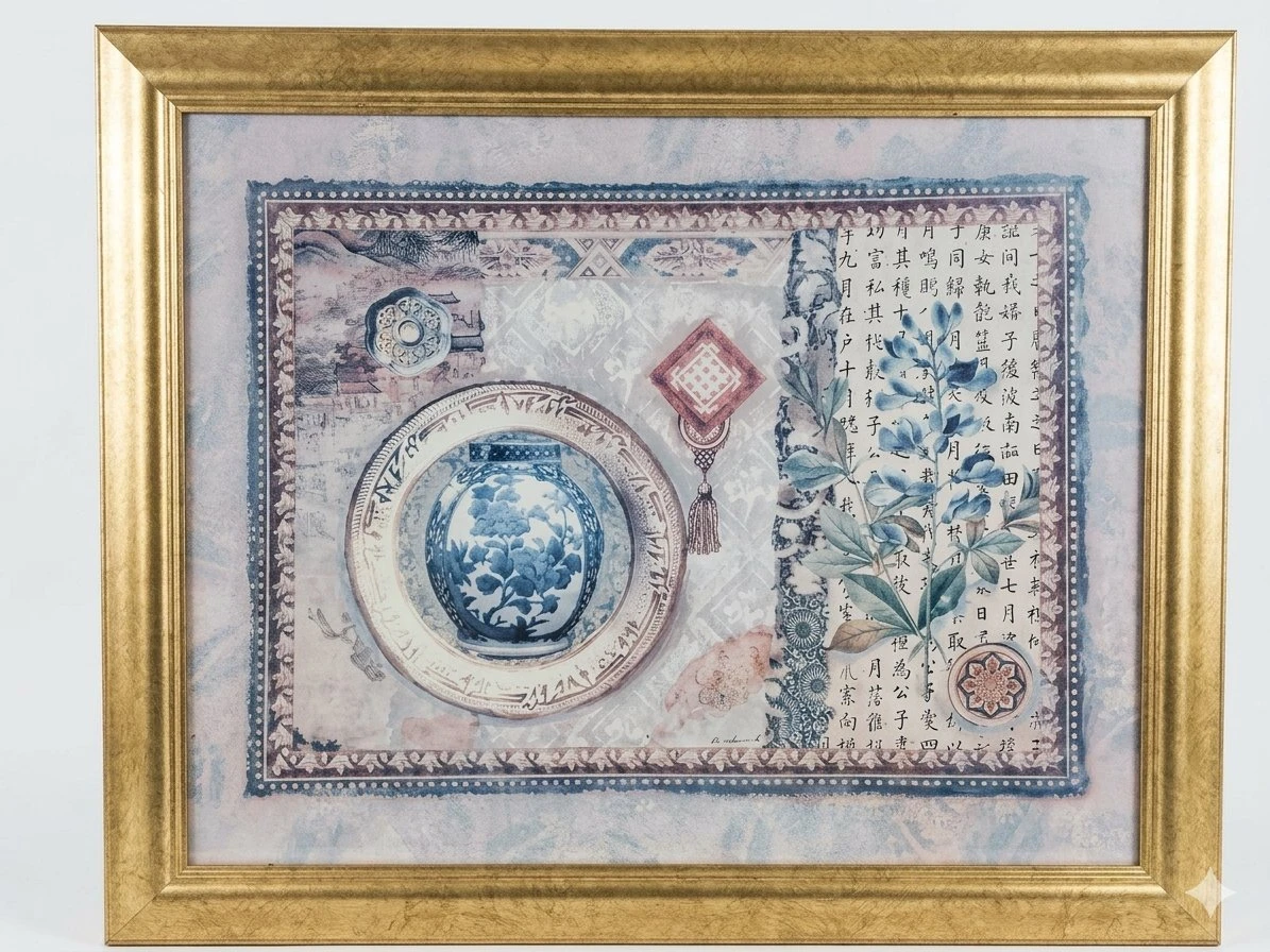 Elizabeth Brownd "Asian Elements III" Framed