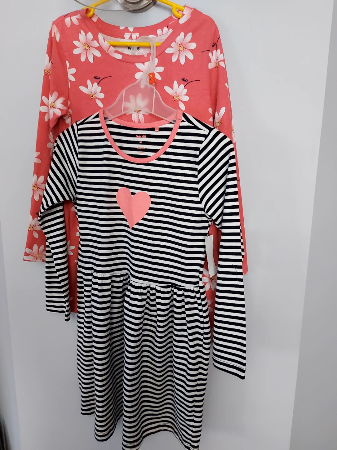 New Pekkle Girl's Striped Heart Dress Size 6X and size 8 - photo 3